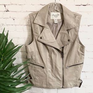 American Rag Faux Leather Vest